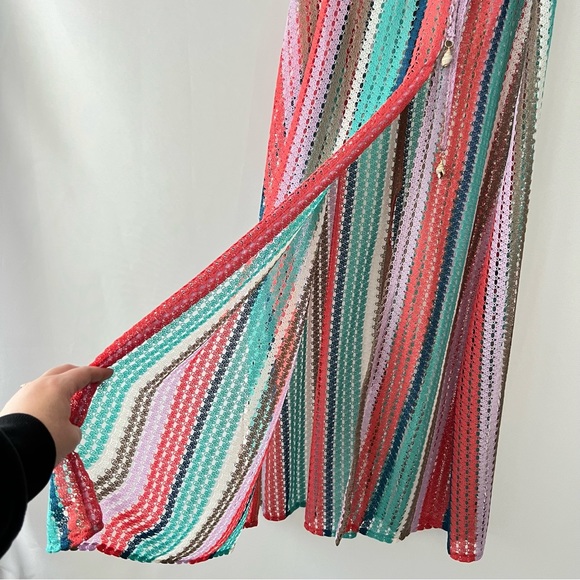 Isabella Rose NWT Toulouse Long High Slit Skirt Swim Cover Up Crochet Size M/L - Picture 5 of 10